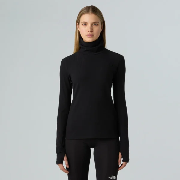 THE NORTH FACE - חולצת גולף עם שרוולים ארוכים ארוכה לנשים TURTLENECK – TA89C2JK3 – tnf-black – 1