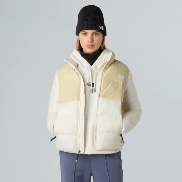 THE NORTH FACE - מעיל פוך סינטתי נשים SAIKURU – TA89JDTIU – gravel-white-dune – 3
