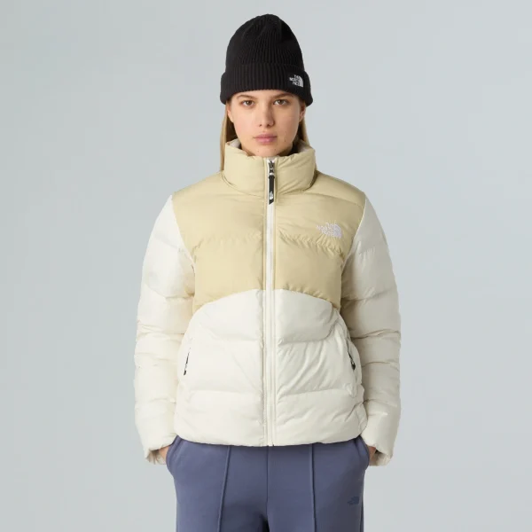 THE NORTH FACE - מעיל פוך סינטתי נשים SAIKURU – TA89JDTIU – gravel-white-dune – 1