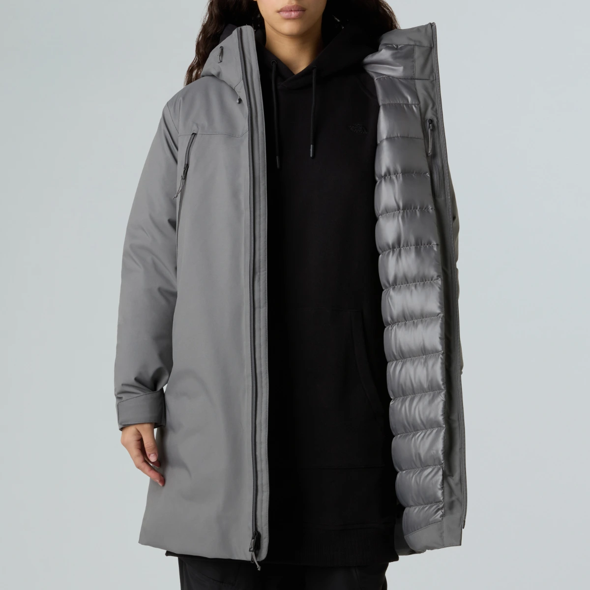 THE NORTH FACE - ג'קט פוך פארקה נשים TNF RANGE – TA89VN0UZ – smoked-pearl – 6
