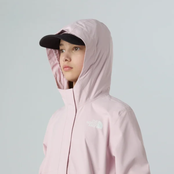 THE NORTH FACE - מעיל עמיד במים לילדות ANTORA – TA8A49BP6 – pale-blossom – 4