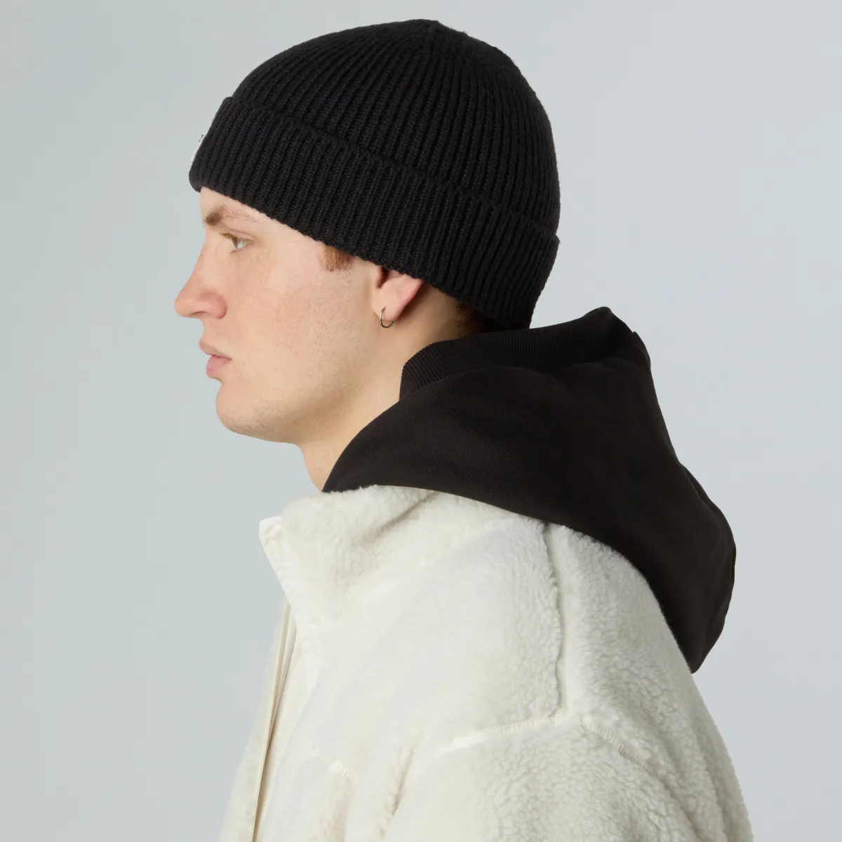 THE NORTH FACE - כובע גרב TNF LOGO BOX CUFFED – TA8CHEFOX – tnf-black-icon-patch – 3