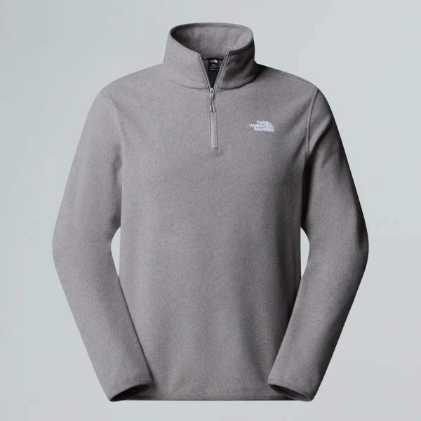 THE NORTH FACE - פליס גברים רבע רוכסן  GLACIER 1/4 ZIP – TA8D0QCQI – tnf-mid-grey-heather – 4