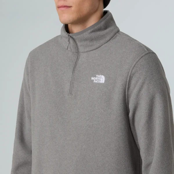 THE NORTH FACE - פליס גברים רבע רוכסן  GLACIER 1/4 ZIP – TA8D0QCQI – tnf-mid-grey-heather – 3