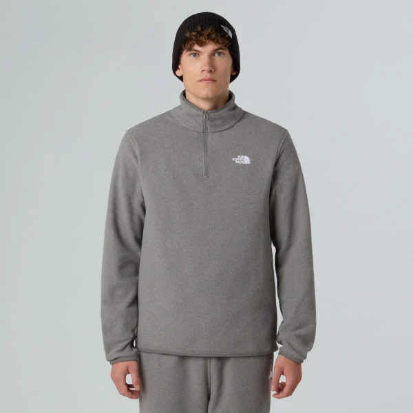 THE NORTH FACE - פליס גברים רבע רוכסן  GLACIER 1/4 ZIP – TA8D0QCQI – tnf-mid-grey-heather – 1