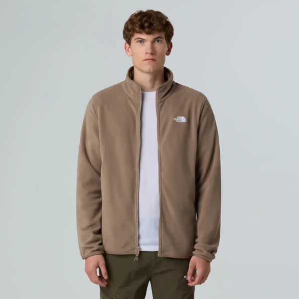 THE NORTH FACE - פליס גברים רוכסן מלא GLACIER FULL-ZIP – TA8D0RBOW – mocha-brown – 4