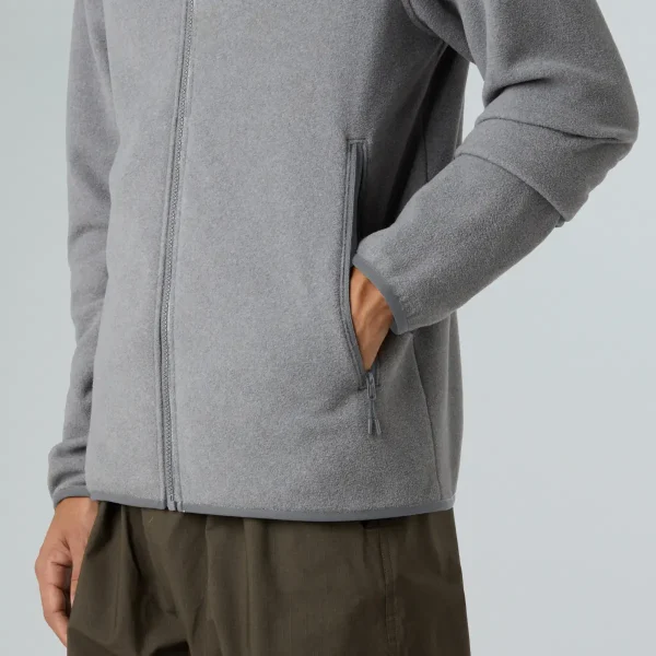 THE NORTH FACE - פליס גברים רוכסן מלא GLACIER FULL-ZIP – TA8D0RCQI – tnf-mid-grey-heather – 6