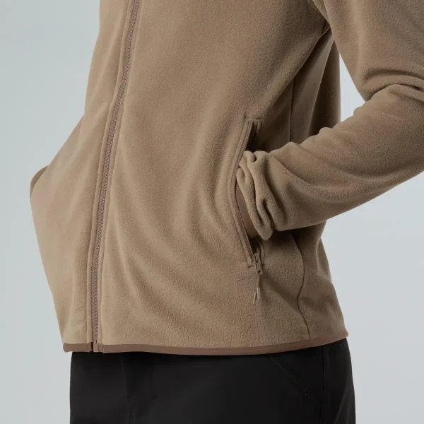 THE NORTH FACE - פליס נשים רוכסן מלא  GLACIER FULL-ZIP – TA8D2FBOW – mocha-brown – 6