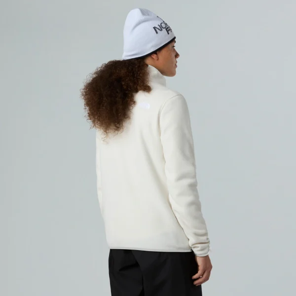 THE NORTH FACE - פליס נשים רוכסן מלא  GLACIER FULL-ZIP – TA8D2FQLI – white-dune – 3