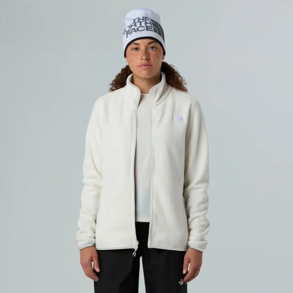 THE NORTH FACE - פליס נשים רוכסן מלא  GLACIER FULL-ZIP – TA8D2FQLI – white-dune – 4
