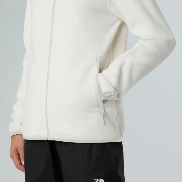 THE NORTH FACE - פליס נשים רוכסן מלא  GLACIER FULL-ZIP – TA8D2FQLI – white-dune – 6