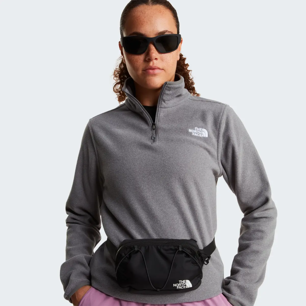 THE NORTH FACE - פליס נשים רבע רוכסן GLACIER 1/4 ZIP – TA8D2JCQI – tnf-mid-grey-heather – 5