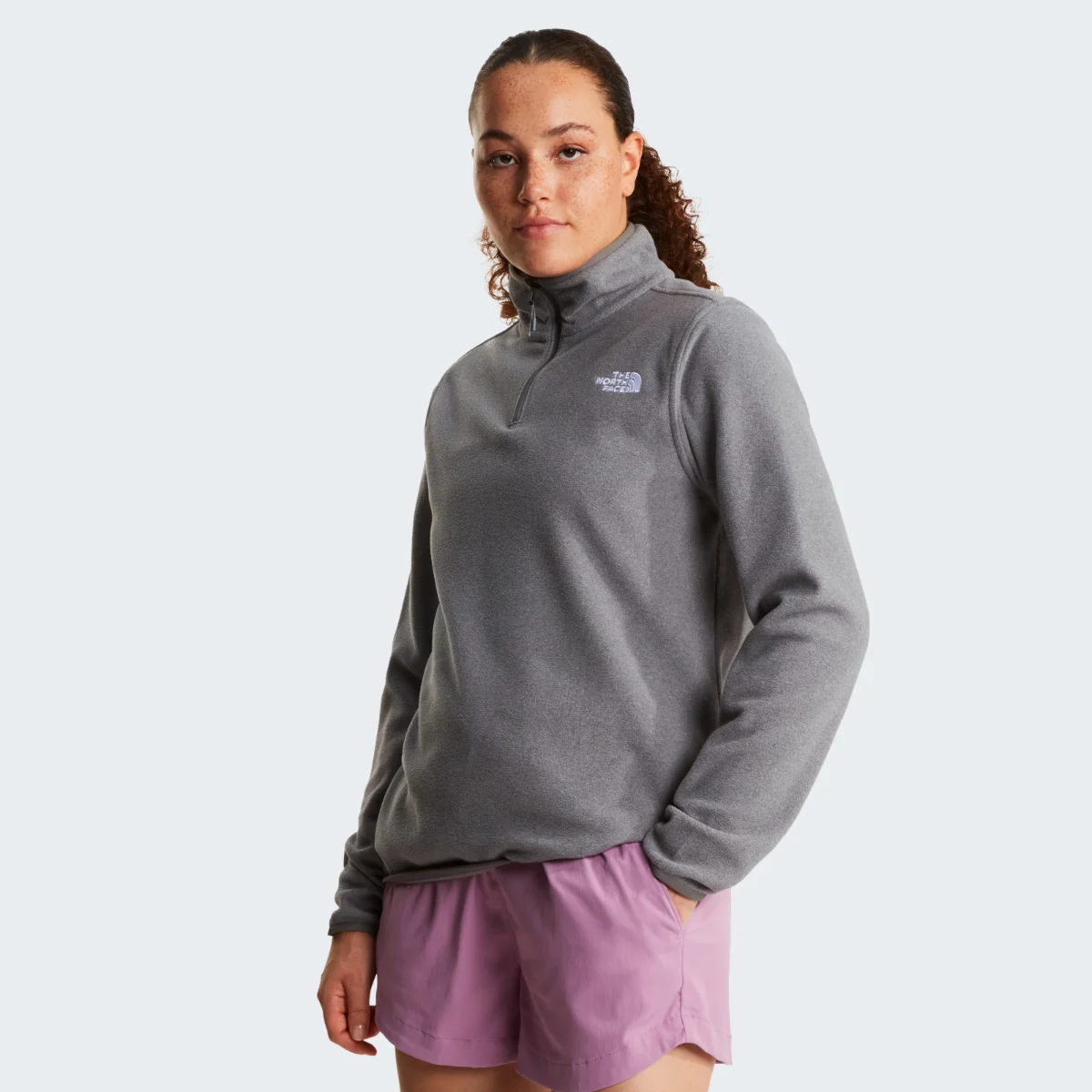 THE NORTH FACE - פליס נשים רבע רוכסן GLACIER 1/4 ZIP – TA8D2JCQI – tnf-mid-grey-heather – 1