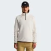 THE NORTH FACE - פליס נשים רבע רוכסן GLACIER 1/4 ZIP – TA8D2JQLI – white-dune – 1
