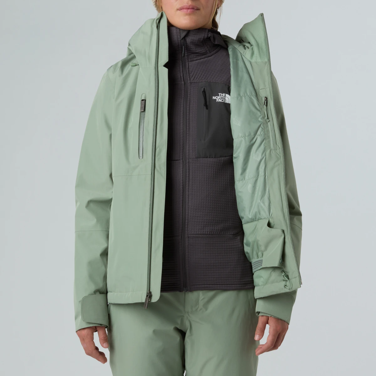 THE NORTH FACE - מעיל סקי וסנובורד לנשים DESCENDIT – TA8DDTBQ1 – slate-moss – 10