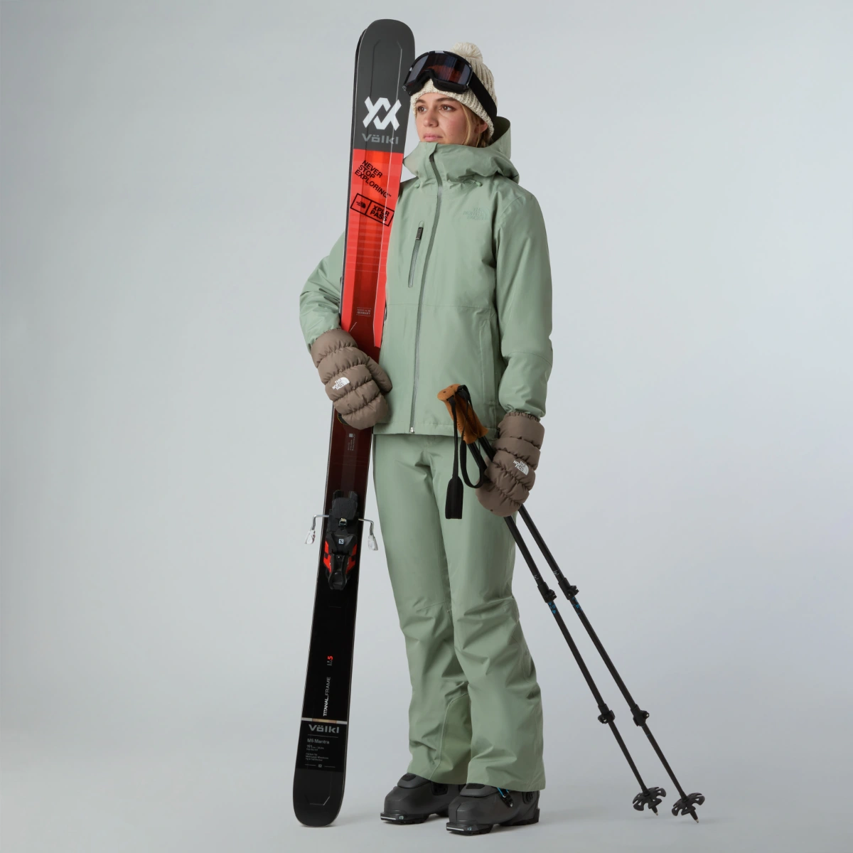 THE NORTH FACE - מעיל סקי וסנובורד לנשים DESCENDIT – TA8DDTBQ1 – slate-moss – 4