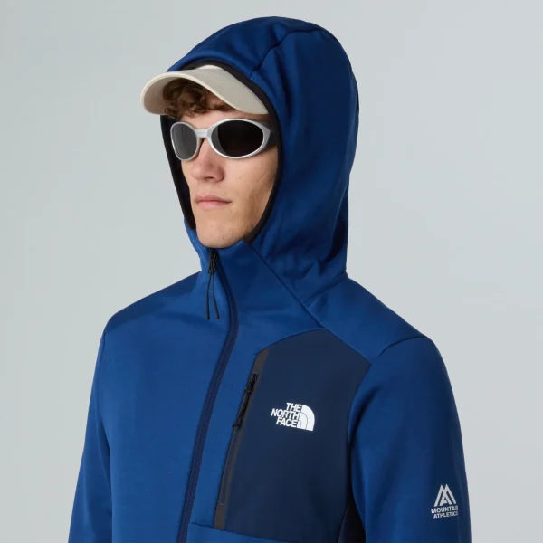 THE NORTH FACE - פליס גברים עם רוכסן מלא MOUNTAIN ATHLETICS – TA8DY78Z4 – estate-blue-summit-navy – 4