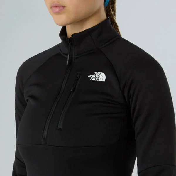 THE NORTH FACE - פליס נשים עם רבע רוכסן METEORA – TA8E2SJK3 – tnf-black – 5