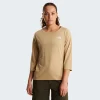 THE NORTH FACE - חולצת טי שרוול 3/4 נשים TANKEN – TA8E2ZLK5 – khaki-stone – 1