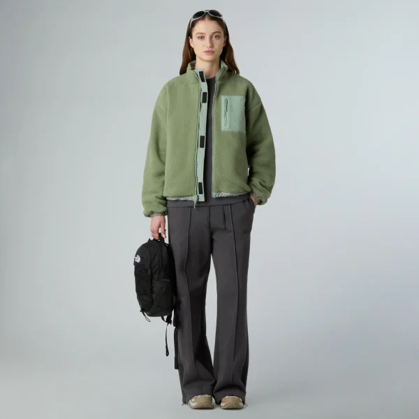 THE NORTH FACE - ג'קט פליס דו צדדי נשים YUMIORI – TA8E87D5M – slate-moss-bark-mist – 2