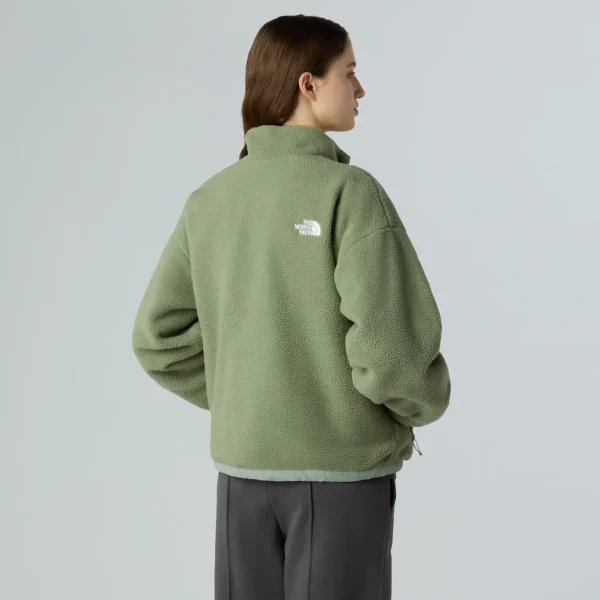 THE NORTH FACE - ג'קט פליס דו צדדי נשים YUMIORI – TA8E87D5M – slate-moss-bark-mist – 3