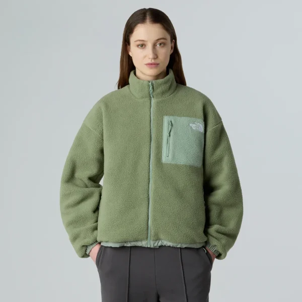 THE NORTH FACE - ג'קט פליס דו צדדי נשים YUMIORI – TA8E87D5M – slate-moss-bark-mist – 1