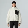 THE NORTH FACE - ג'קט פליס דו צדדי נשים YUMIORI – TA8E87VOR – tnf-black-white-dune – 1