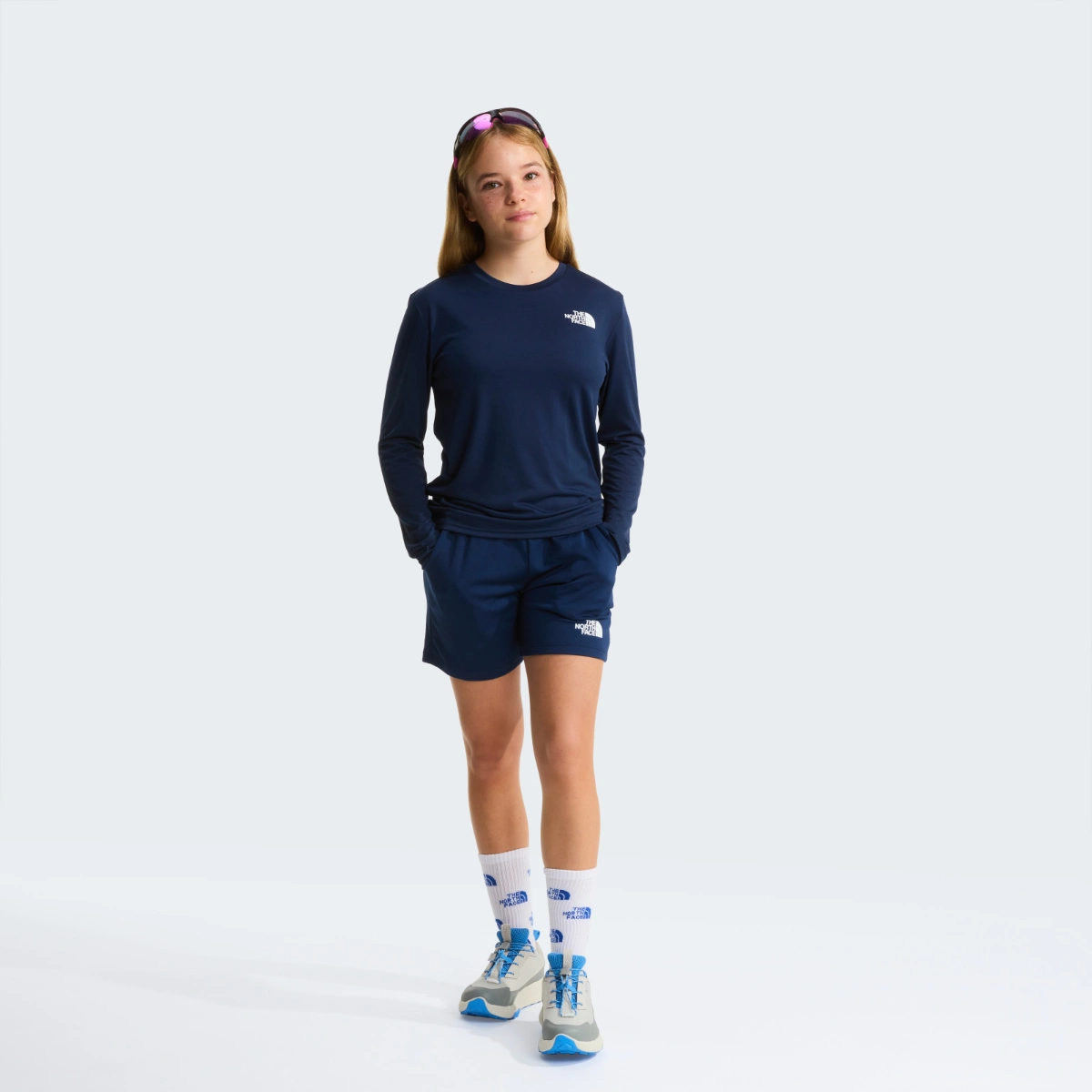 THE NORTH FACE - חולצה טי ארוכה נוער 24/7 – TA8EB88K2 – summit-navy – 7