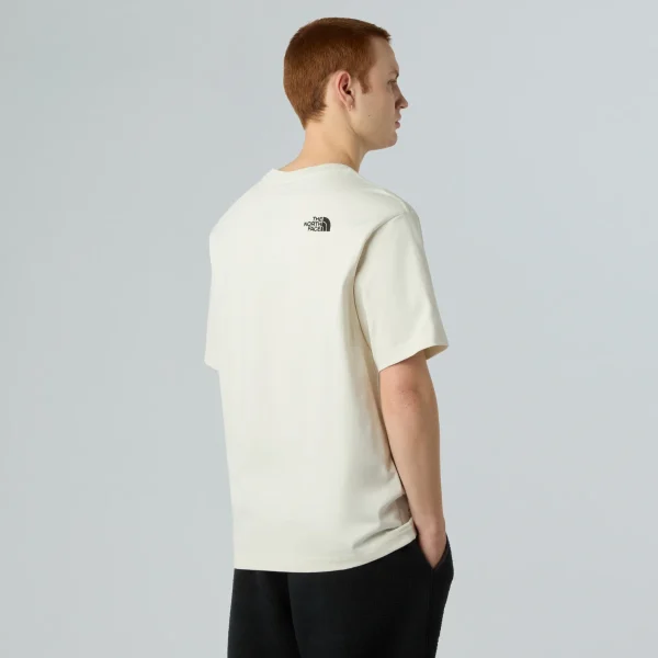 THE NORTH FACE - חולצת טי קצרה יוניסקס ICON MOUNTAIN JACKET RELAXED – TA8EU7QLI – white-dune – 4