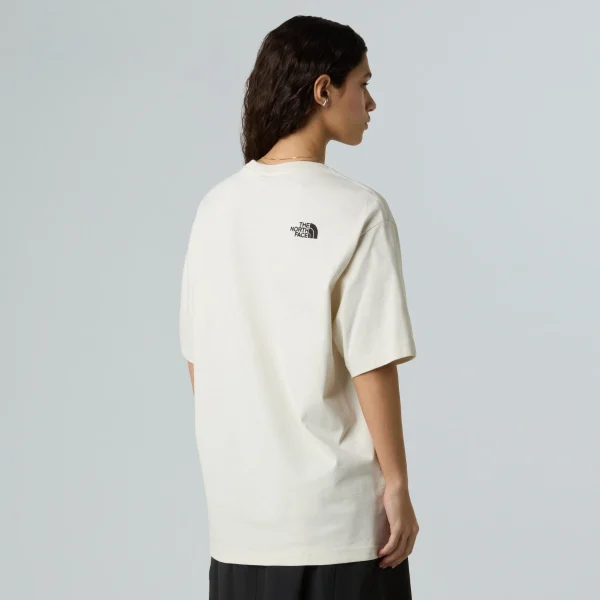 THE NORTH FACE - חולצת טי קצרה יוניסקס ICON MOUNTAIN JACKET RELAXED – TA8EU7QLI – white-dune – 9