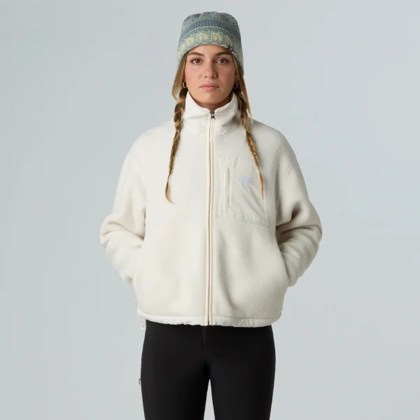 THE NORTH FACE - ג'קט פליס נשים עם רוכסן מלא YUMIORI OFF-PEAK – TA8EUZQLI – white-dune – 1