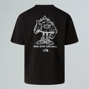 טי שירט קצרה יוניסקס MOUNTAIN FUN OVERSIZED T-SHIRT