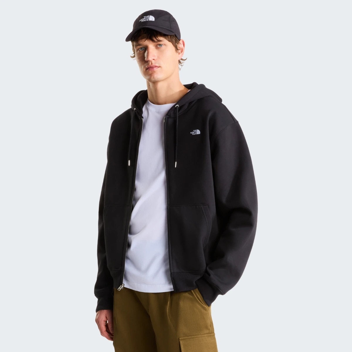 קפוצ'ון רוכסן מלא גברים TNF™ ESSENTIAL SIMPLE DOME