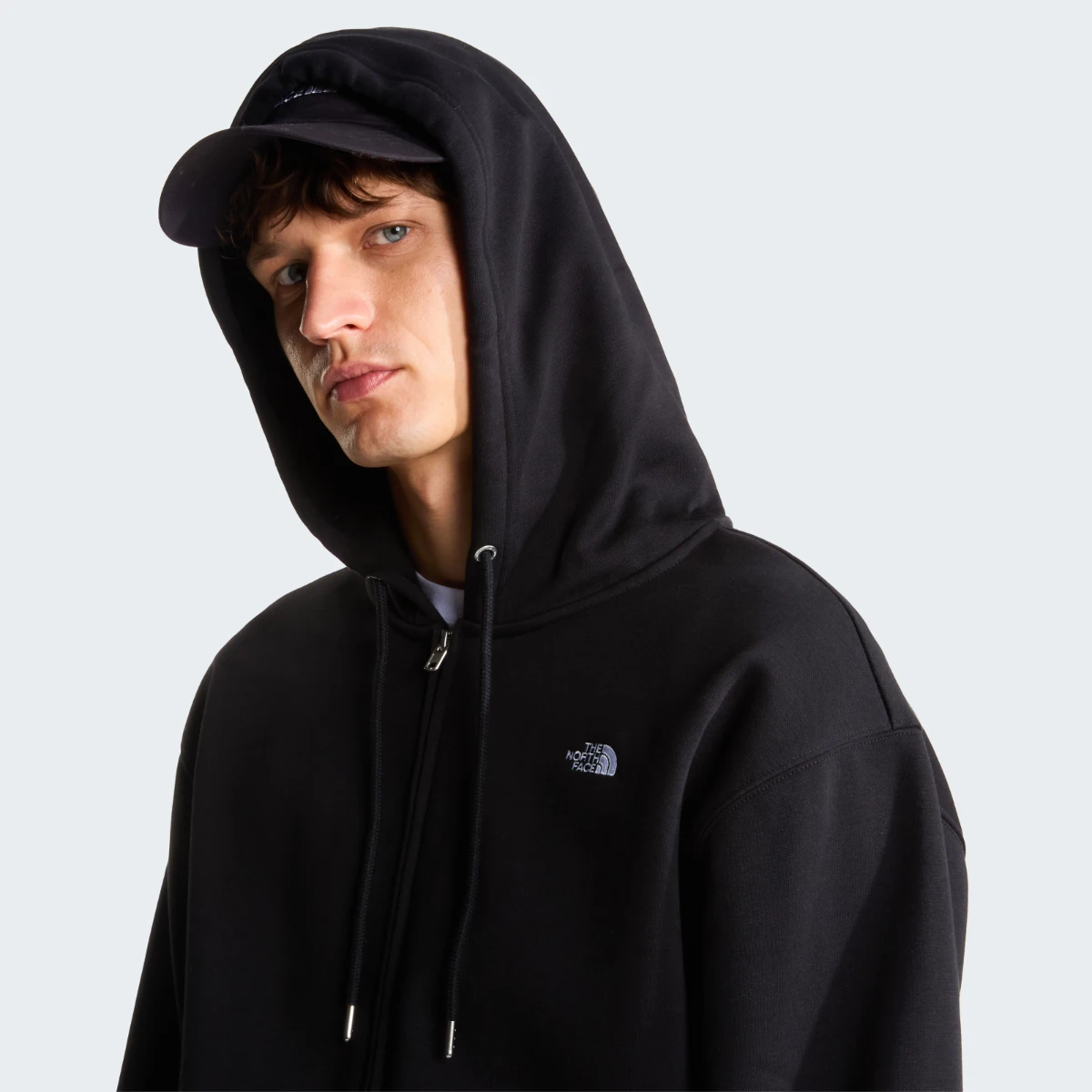 קפוצ'ון רוכסן מלא גברים TNF™ ESSENTIAL SIMPLE DOME