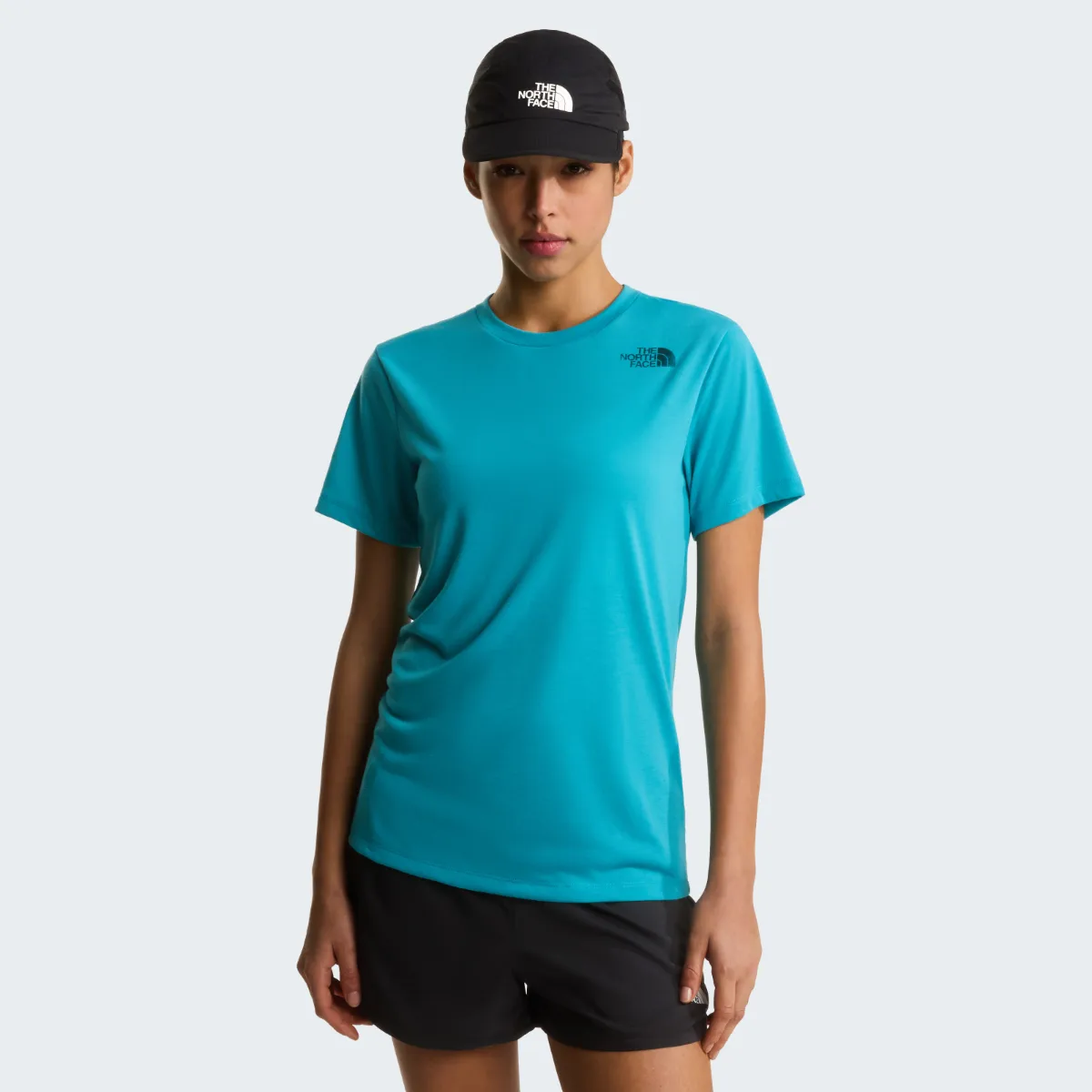 THE NORTH FACE - חולצת טי קצרה נשים BITMAP LOGO – TA8G0DG7D – river-ice – 1
