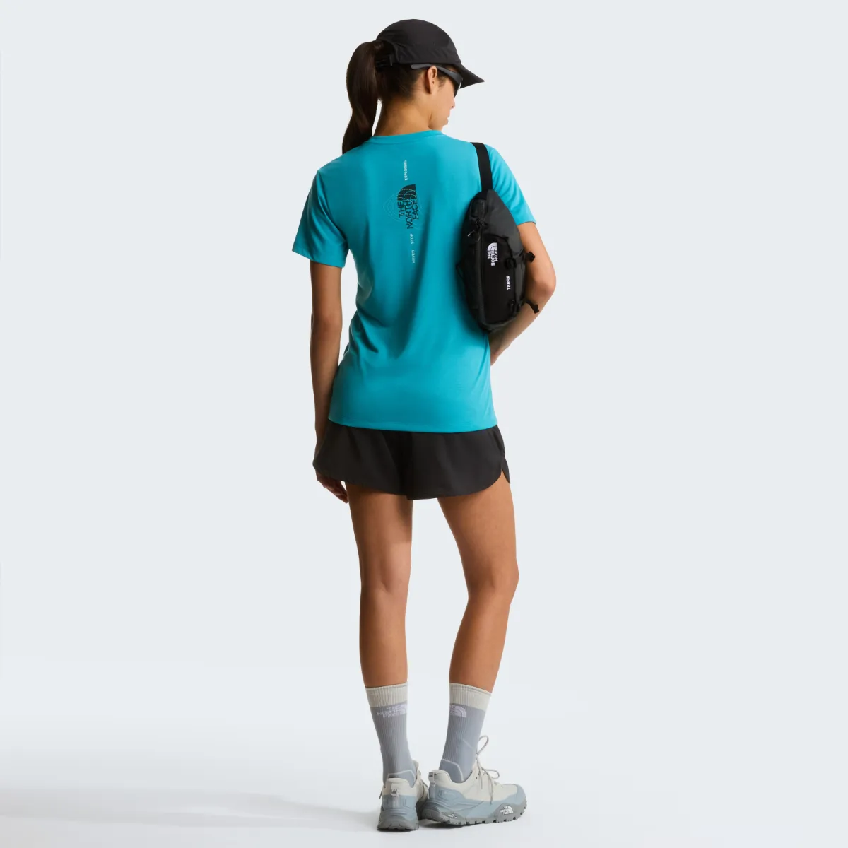 THE NORTH FACE - חולצת טי קצרה נשים BITMAP LOGO – TA8G0DG7D – river-ice – 2