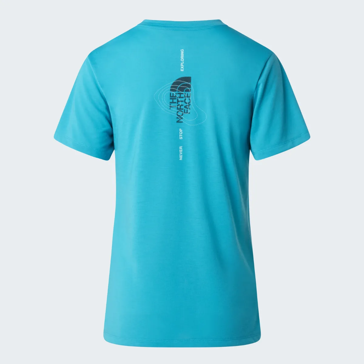 THE NORTH FACE - חולצת טי קצרה נשים BITMAP LOGO – TA8G0DG7D – river-ice – 8
