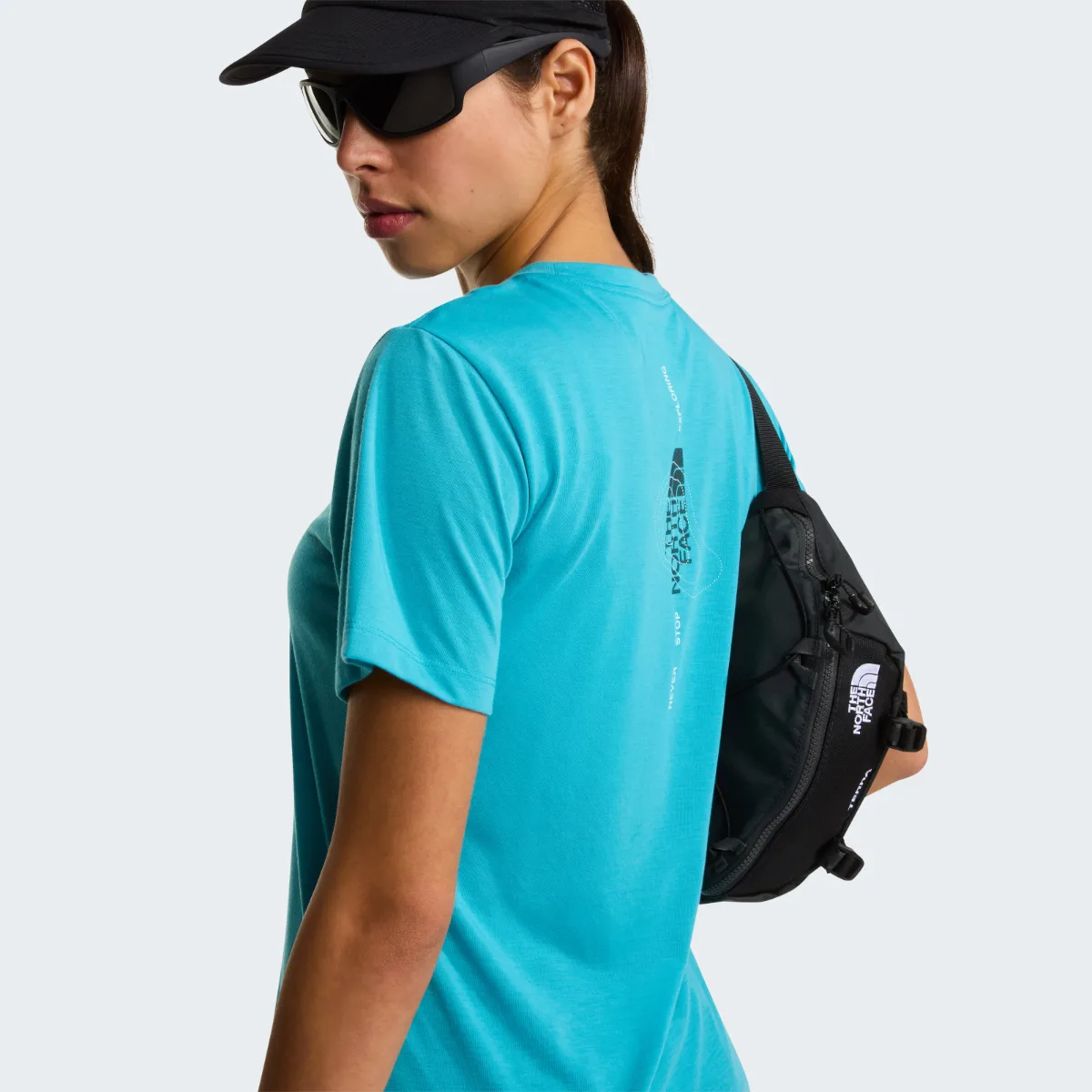 THE NORTH FACE - חולצת טי קצרה נשים BITMAP LOGO – TA8G0DG7D – river-ice – 6