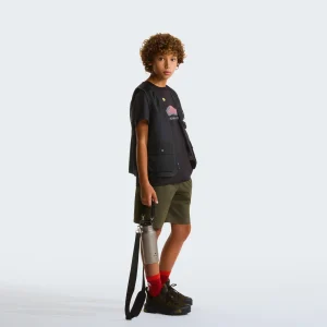 חולצת טי קצרה נוער MOUNTAIN NIGHT