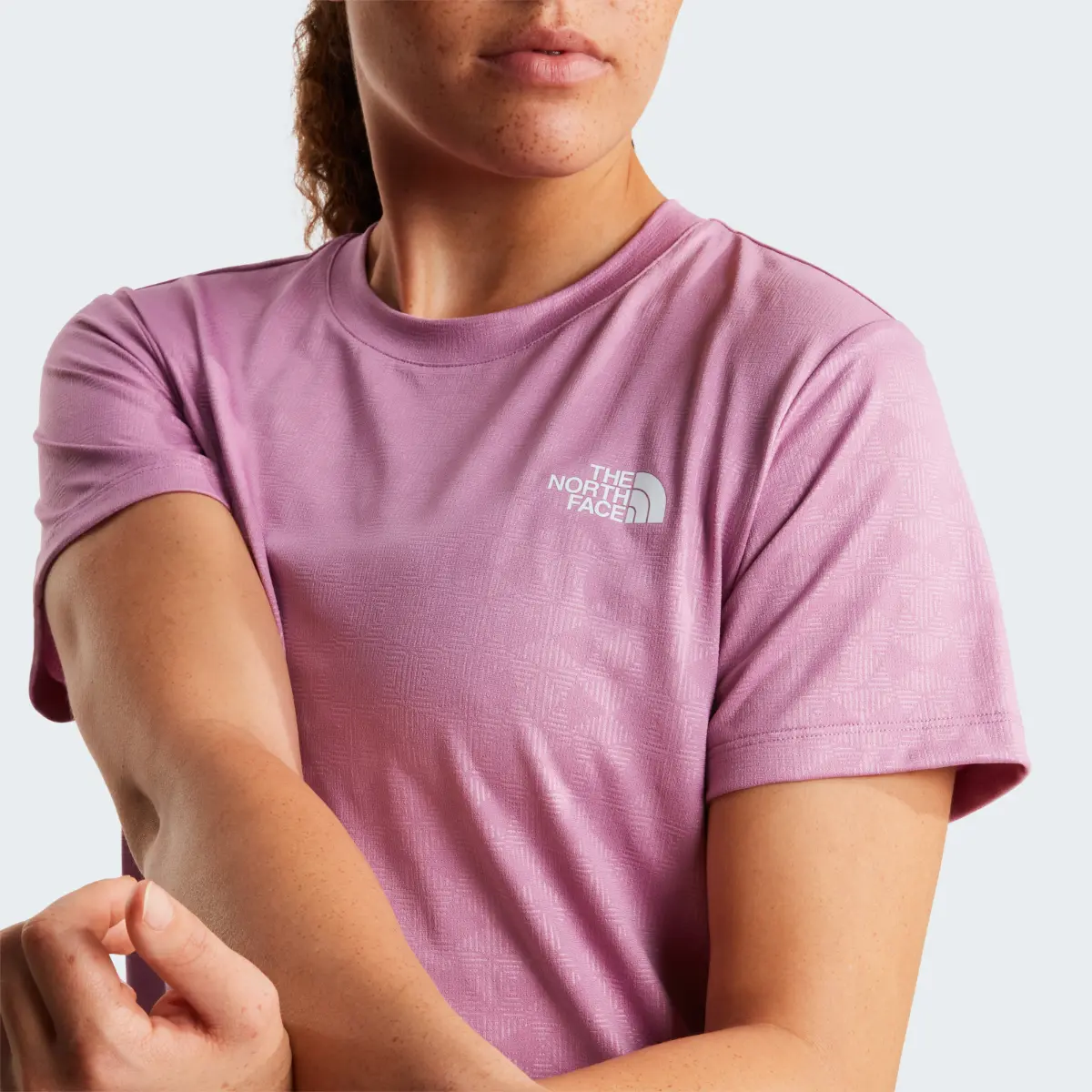 THE NORTH FACE - חולצת טי קצרה נשים FLEX GEO EMBOSSED – TA8G8CG6E – hushed-lavender – 3