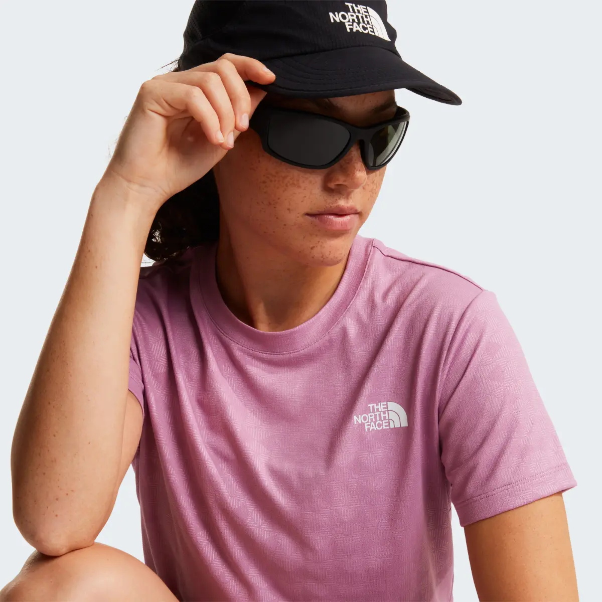 THE NORTH FACE - חולצת טי קצרה נשים FLEX GEO EMBOSSED – TA8G8CG6E – hushed-lavender – 5