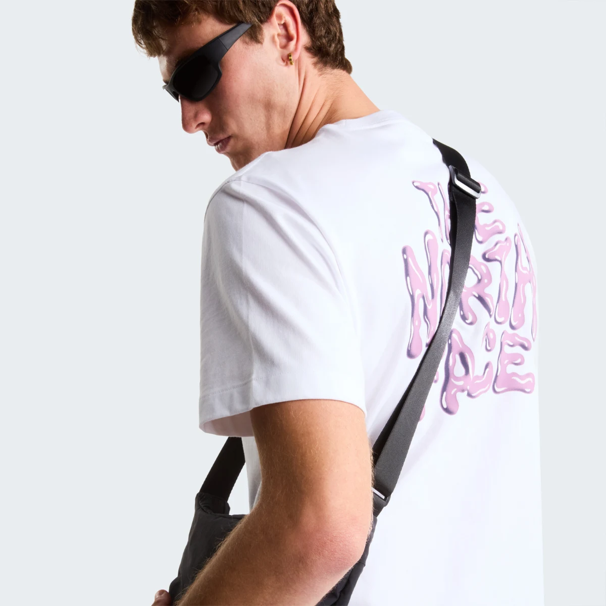 THE NORTH FACE - חולצת טי קצרה גברים DRIP LOGO – TA8GABFN4 – tnf-white – 6