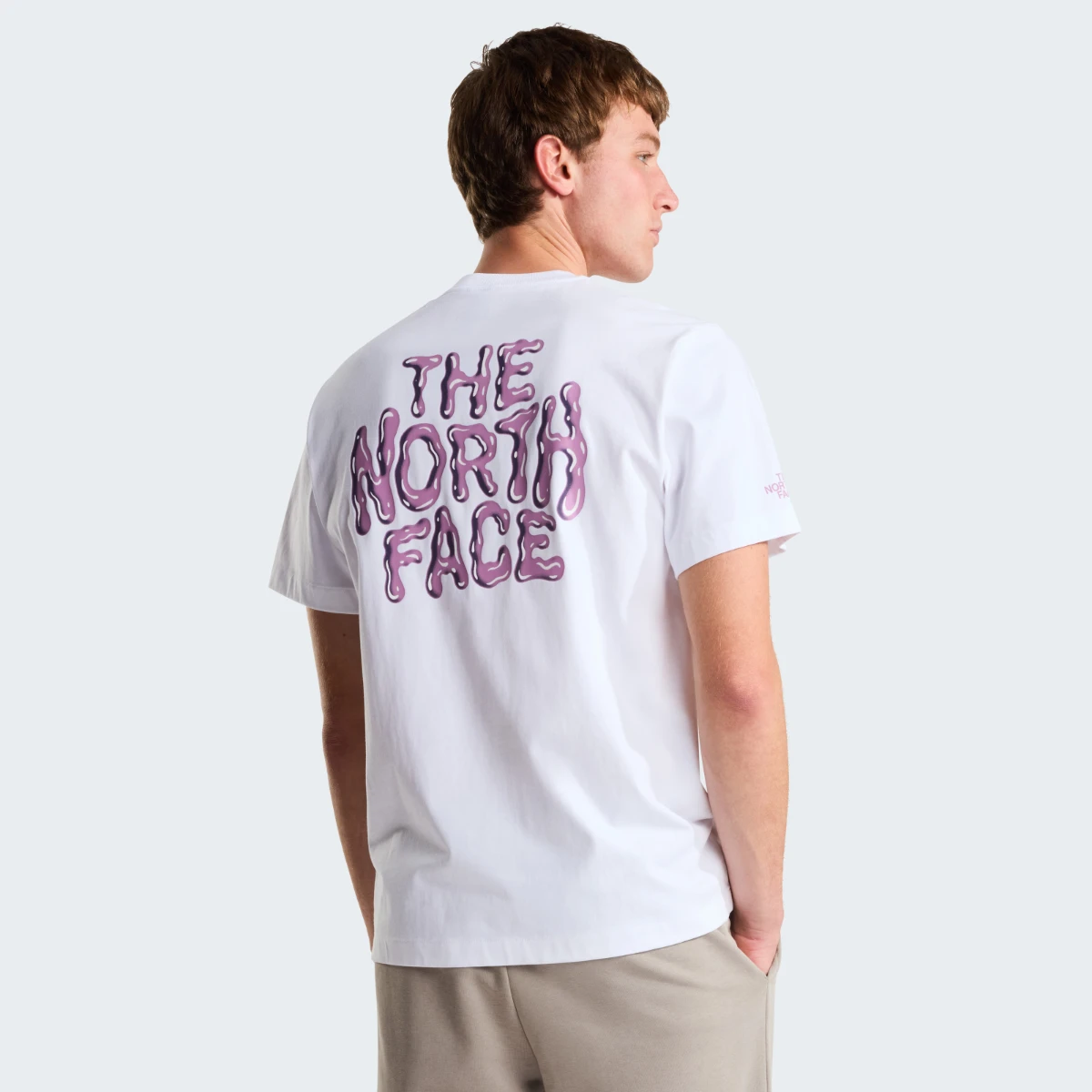 THE NORTH FACE - חולצת טי קצרה גברים DRIP LOGO – TA8GABFN4 – tnf-white – 1