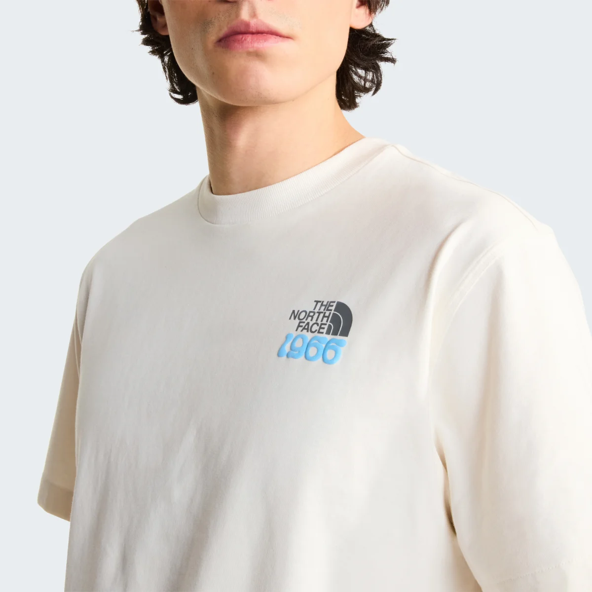 THE NORTH FACE - חולצת טי קצרה גברים 1966 FLORA – TA8GB2QLI – white-dune – 4