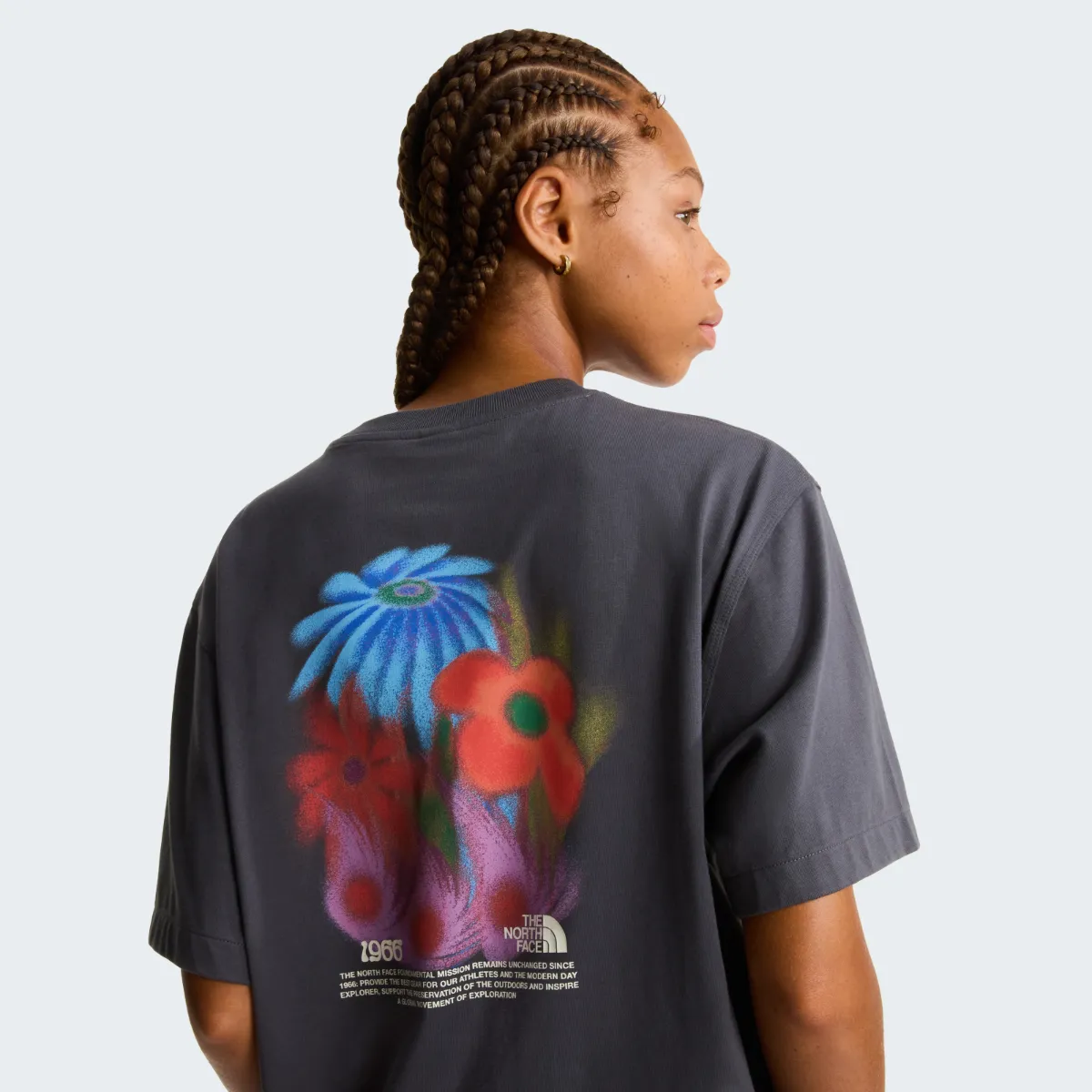 THE NORTH FACE - חולצת טי קצרה גברים 1966 FLORA – TA8GB2RHI – anthracite-grey – 10