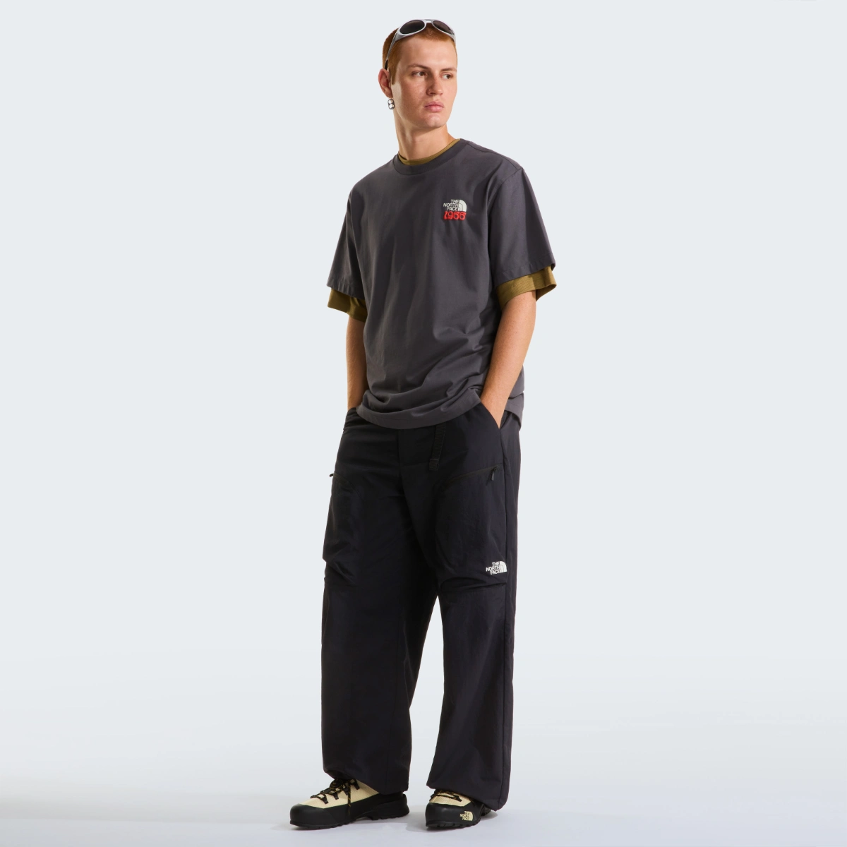 THE NORTH FACE - חולצת טי קצרה גברים 1966 FLORA – TA8GB2RHI – anthracite-grey – 2