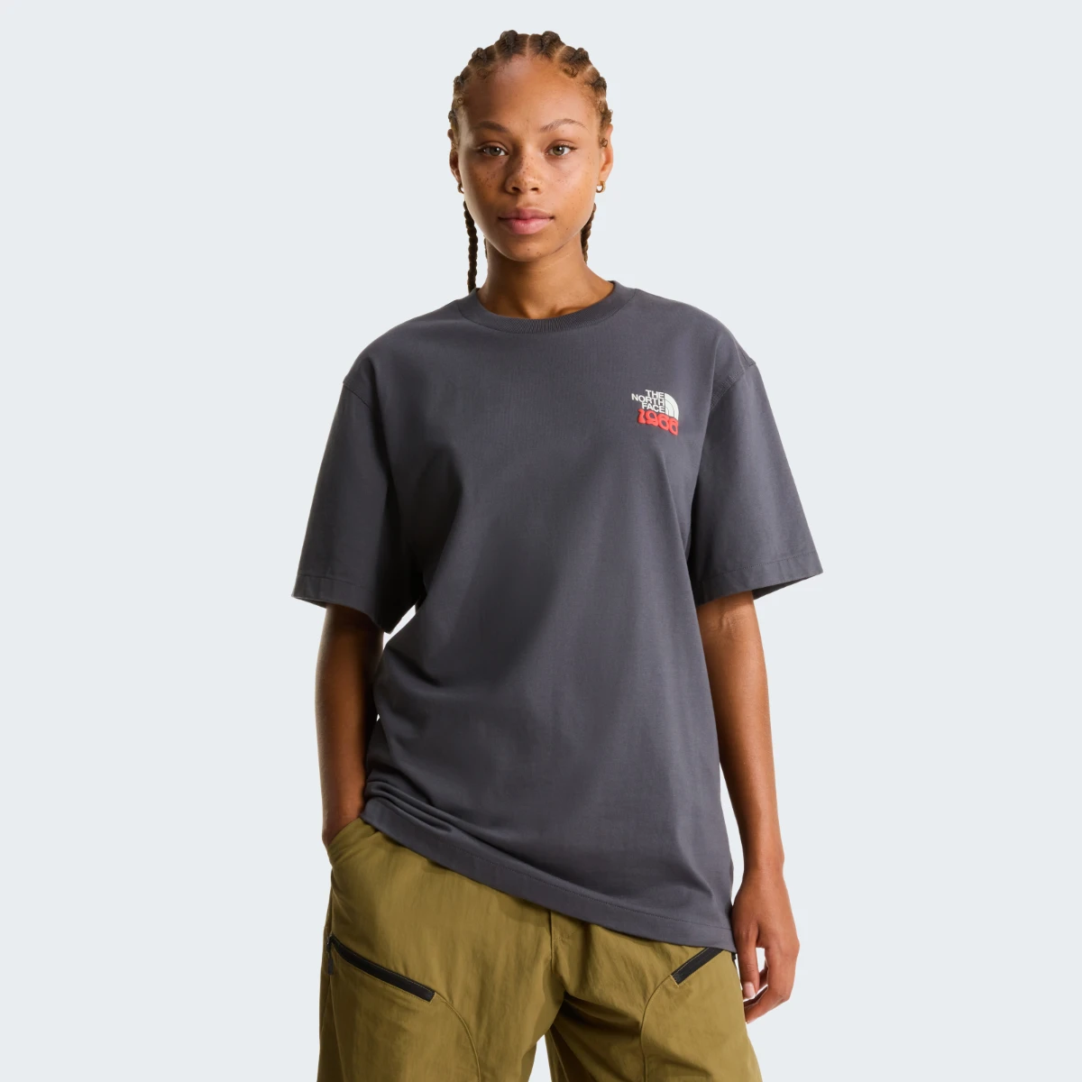 THE NORTH FACE - חולצת טי קצרה גברים 1966 FLORA – TA8GB2RHI – anthracite-grey – 7