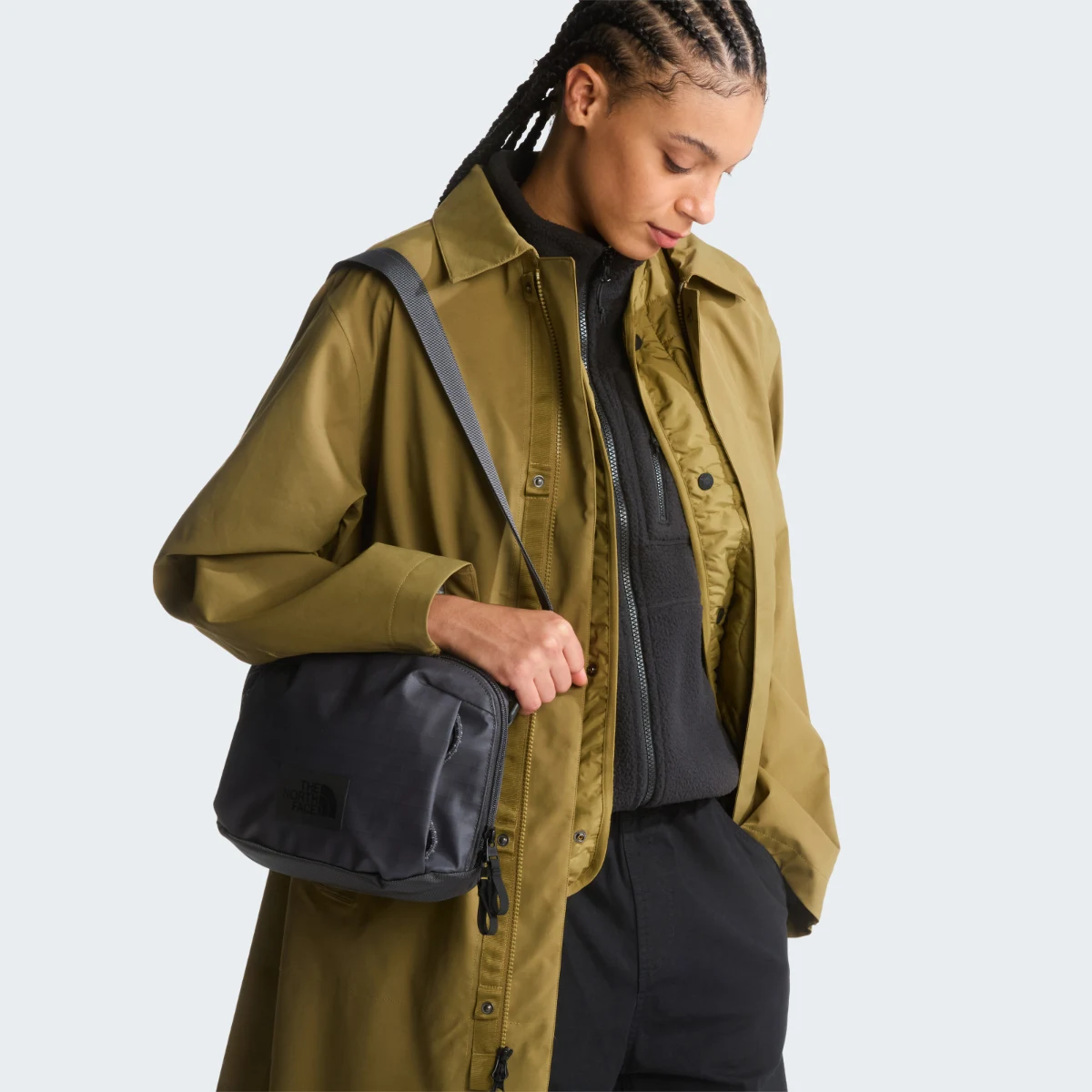 THE NORTH FACE - תיק צד BASE CAMP VOYAGER PRO SLING – TA8GJBWUO – anthracite-grey-tnf-black – 1