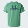 THE NORTH FACE - חולצת טי קצרה גברים CAMPING – TA8GQMG57 – dimmed-algae – 1
