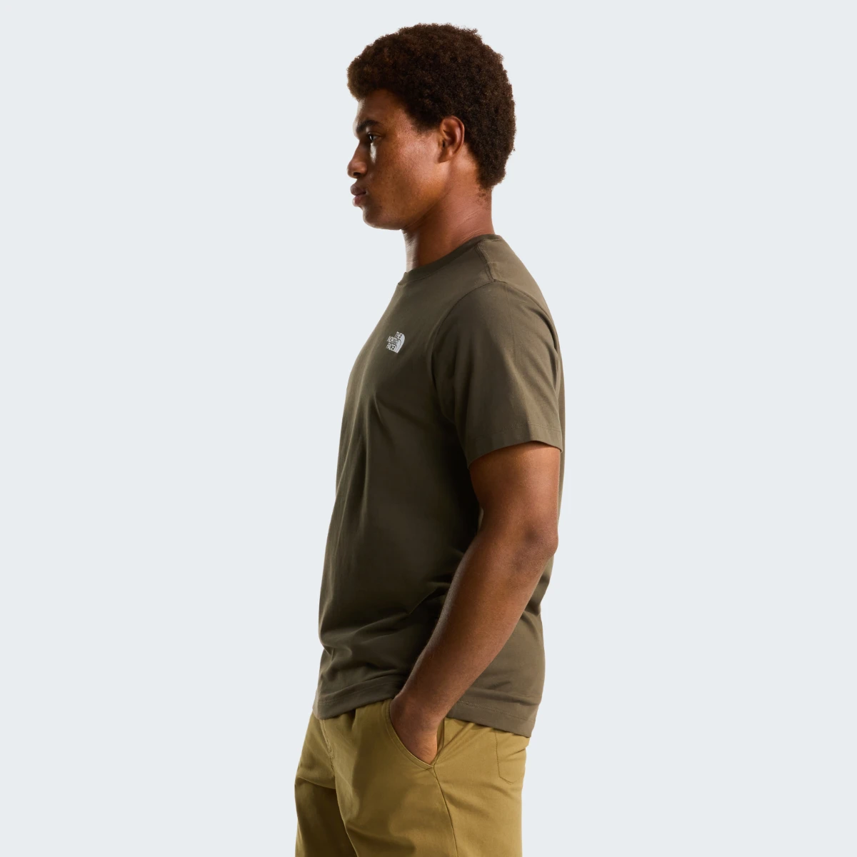 THE NORTH FACE - חולצת טי קצרה גברים NORTH FACES – TA8GUW21L – new-taupe-green – 3